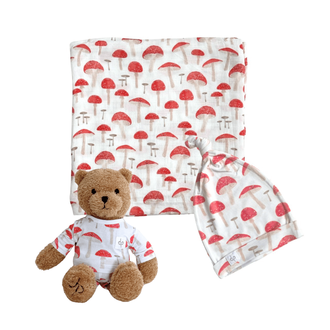 Swaddle Set + Matching Teddy The Fun - Gis - Dear Perli