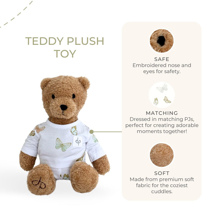 Teddy Plush Toy: Butterflies - Dear Perli