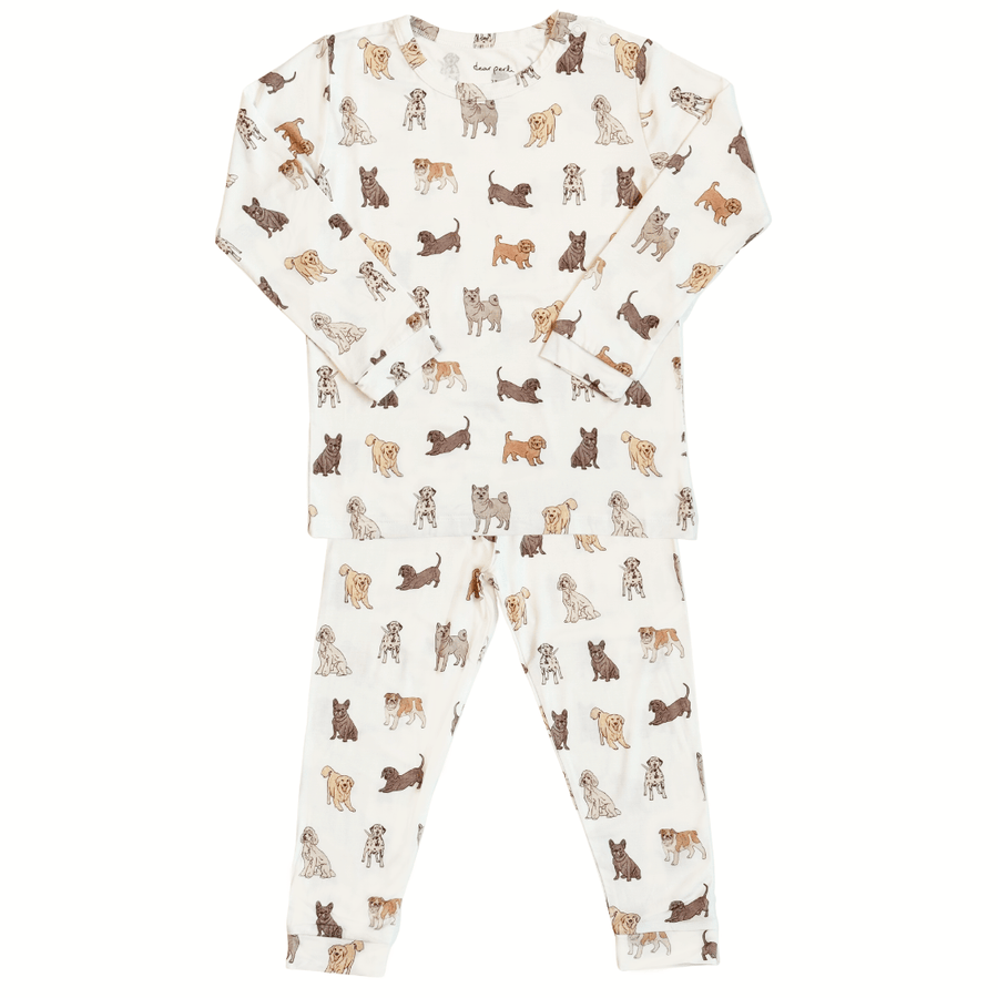 Toddler Pajama Set in Doggy Friends - Dear Perli