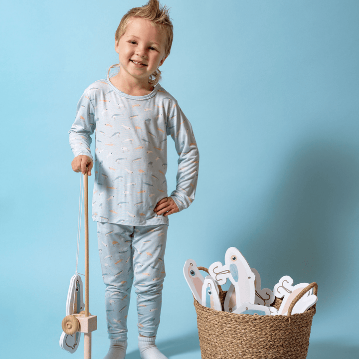 Toddler Pajama Set in Gone Fishin' - Dear Perli