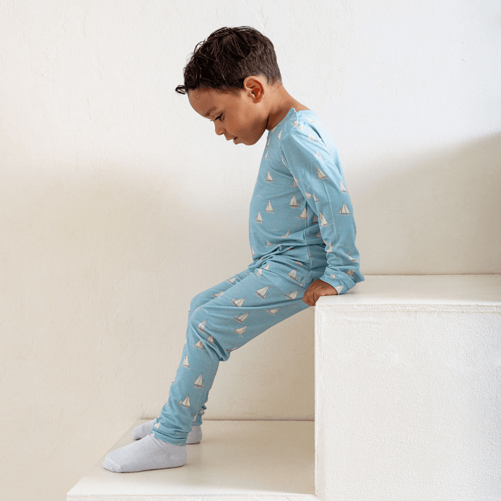 Toddler Pajama Set in Smooth Sailing - Dear Perli