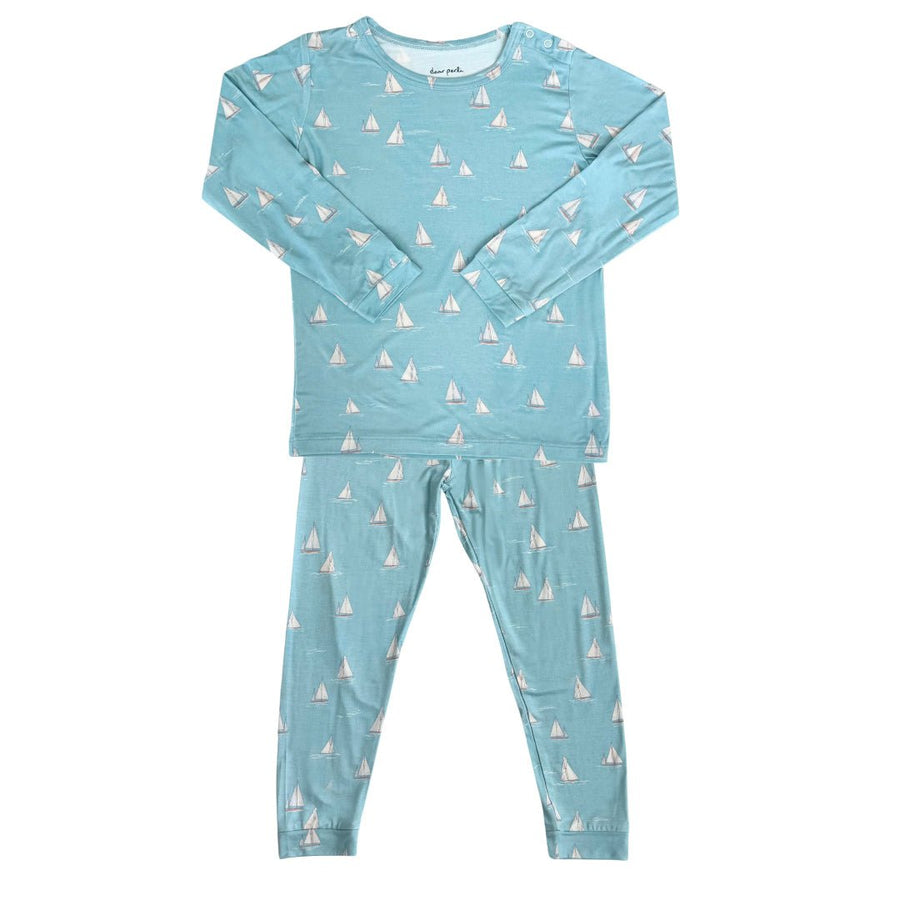 Toddler Pajama Set in Smooth Sailing - Dear Perli