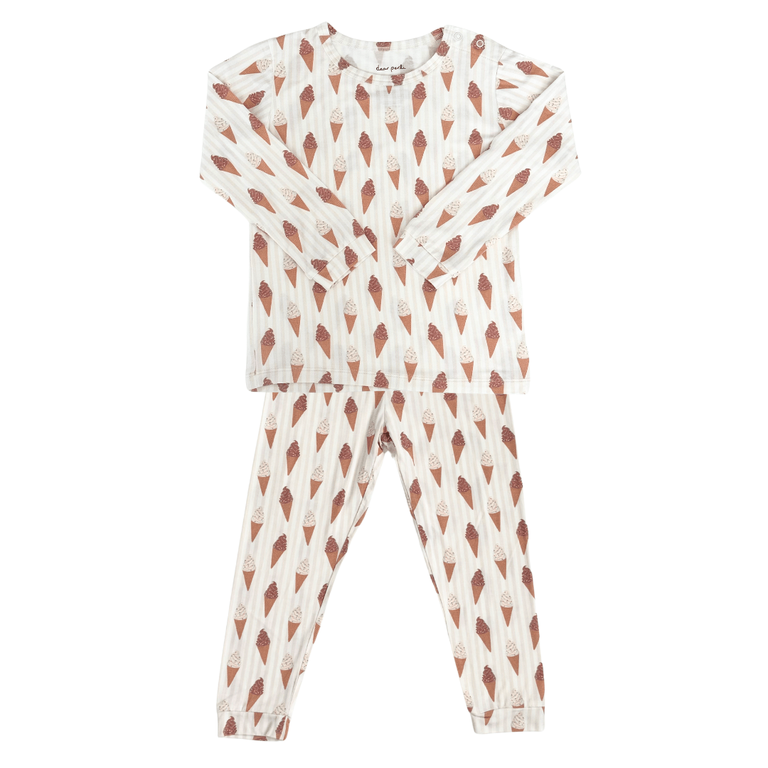 Toddler Pajama Set in Sundae Fun Day - Dear Perli