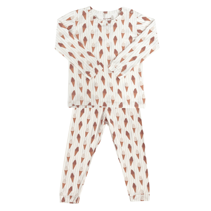 Toddler Pajama Set in Sundae Fun Day - Dear Perli