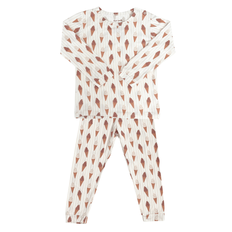 Toddler Pajama Set in Sundae Fun Day - Dear Perli