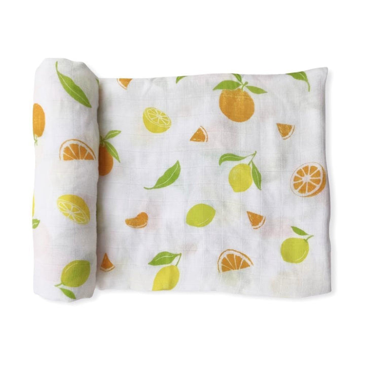 Bamboo Muslin Swaddle Blanket - Butterflies - Dear Perli
