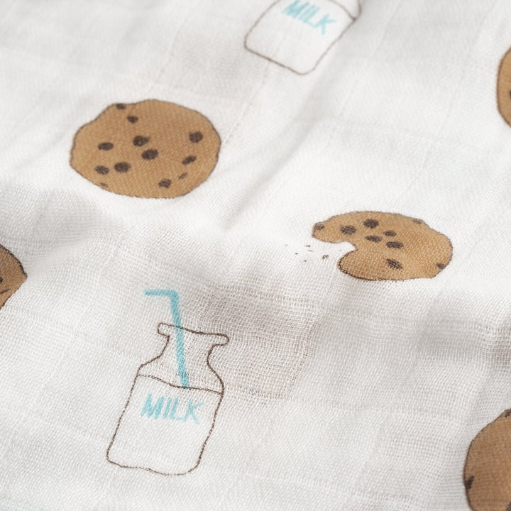 Bamboo Muslin Swaddle Blanket - Cookie Craze - Bundled Baby
