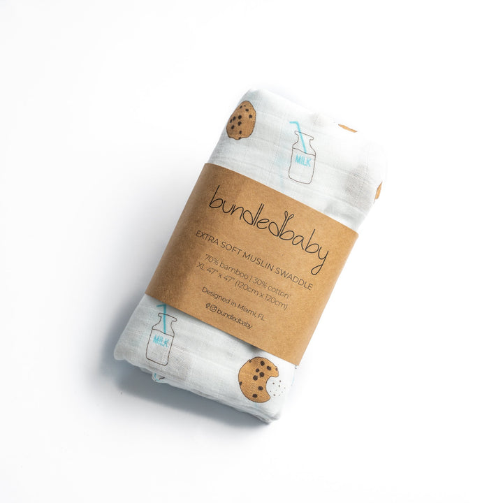 Bamboo Muslin Swaddle Blanket - Cookie Craze - Bundled Baby