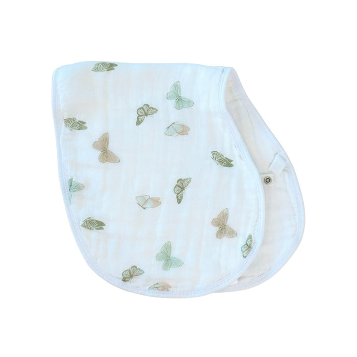 Burp Cloth Bib- Butterflies - Bundled Baby