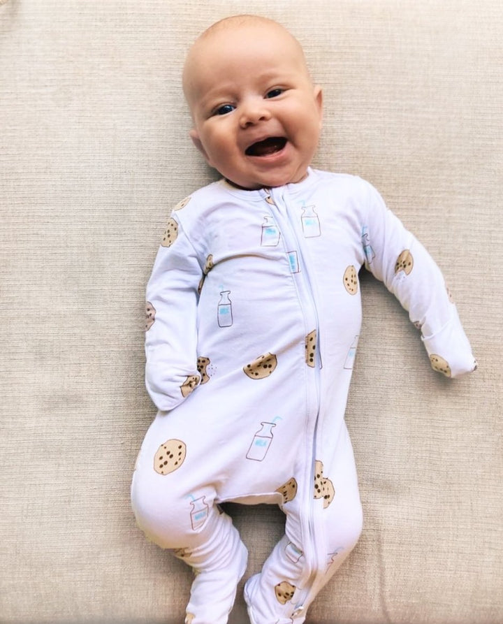 Footie Zippered One Piece- Cookie Craze - Bundled Baby