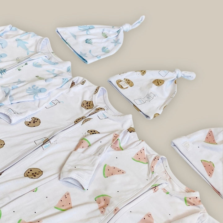 Footie Zippered One Piece- Cookie Craze - Bundled Baby