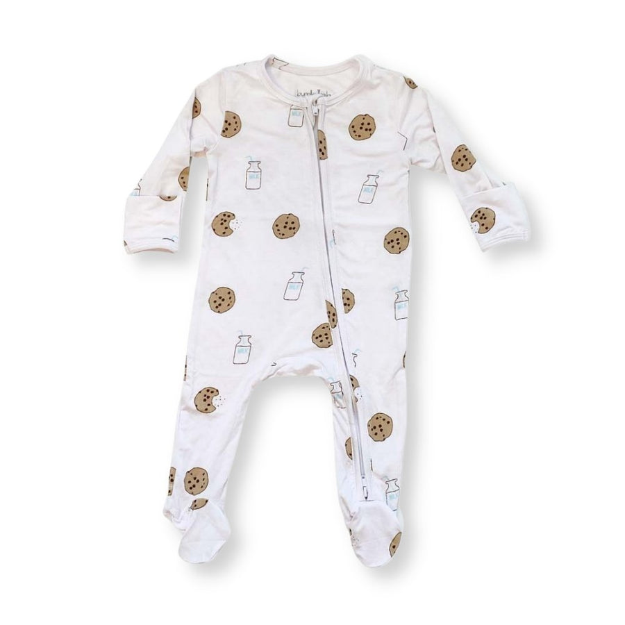 Footie Zippered One Piece- Cookie Craze - Bundled Baby