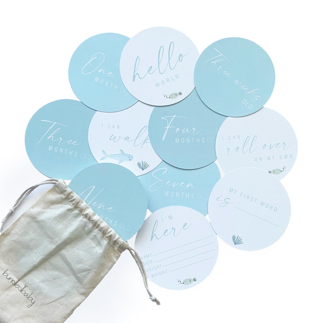 Gift Product - Baby Milestone Cards: Under the Sea - Bundled Baby