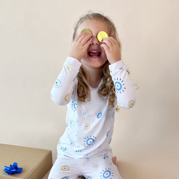 Long Sleeve Pajamas Two-Piece Set- Eye See You - Bundled Baby
