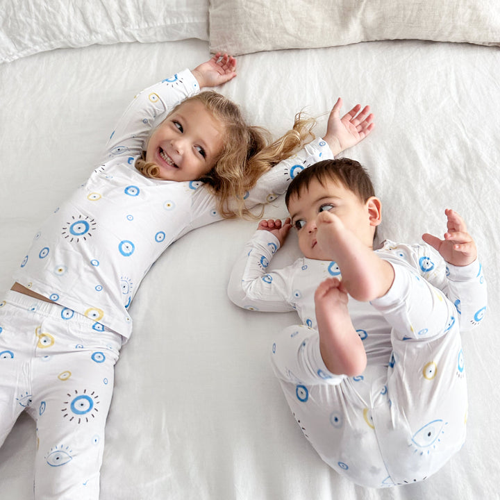 Long Sleeve Pajamas Two-Piece Set- Eye See You - Bundled Baby