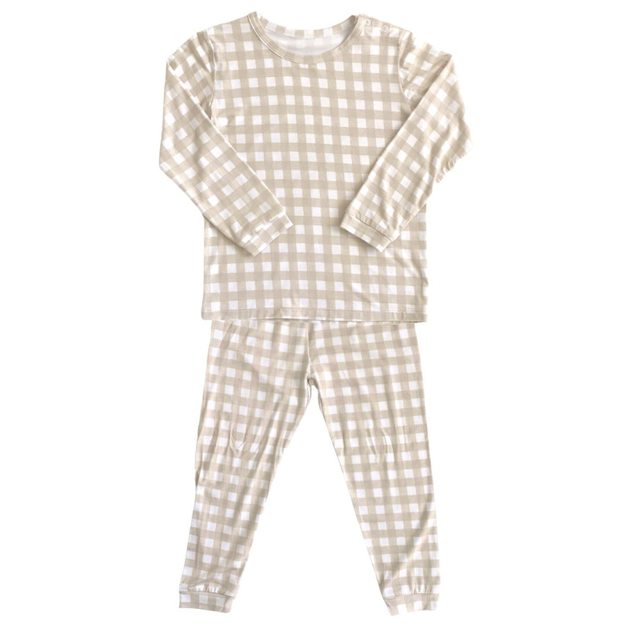 *PRE-ORDER* Toddler Pajama Set in Gingham - Dear Perli