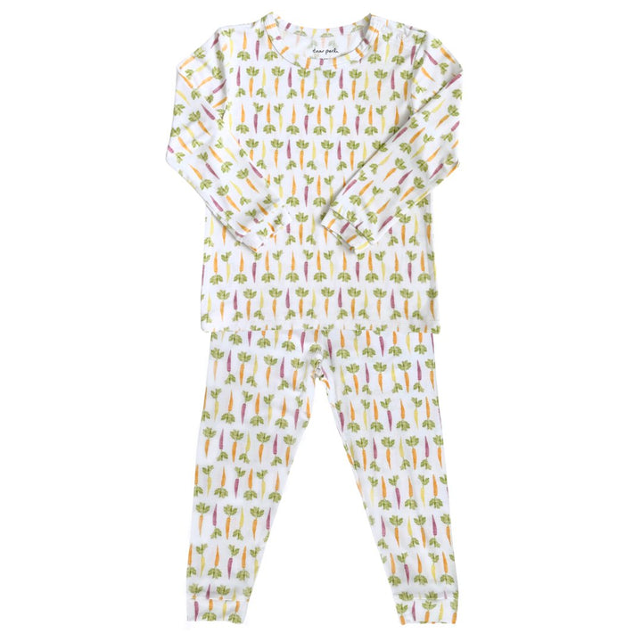 Toddler Pajama Set in Colorful Carrots - Dear Perli