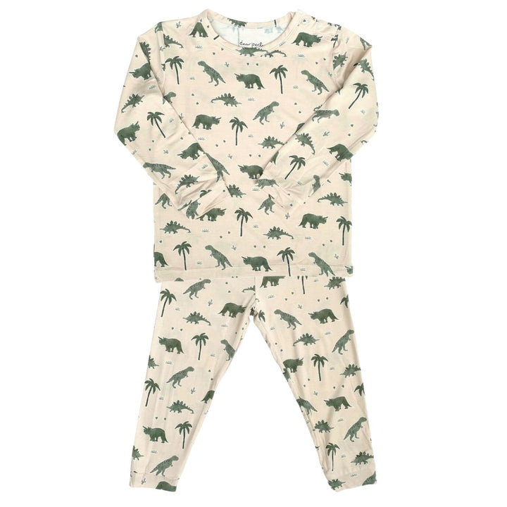 Toddler Pajama Set in Dino-Snores - Dear Perli