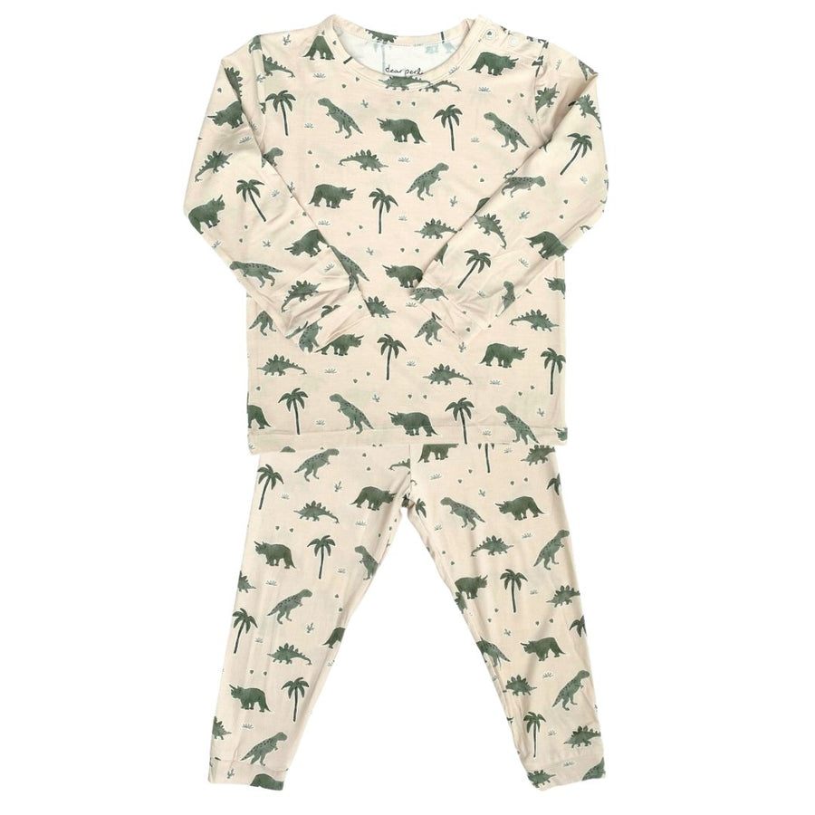 Toddler Pajama Set in Dino-Snores - Dear Perli