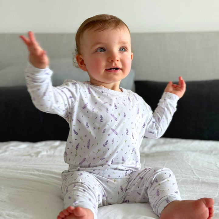 Toddler Pajama Set in French Lavender - Dear Perli