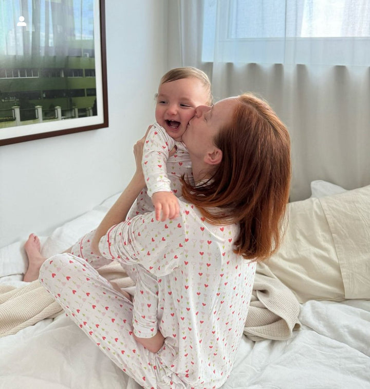 Women's Long Sleeve Pajama Set in Growing Love - Dear Perli