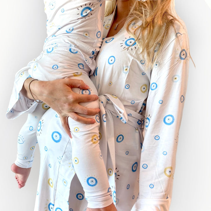 Women's Lounge Robe- Eye See You - Bundled Baby