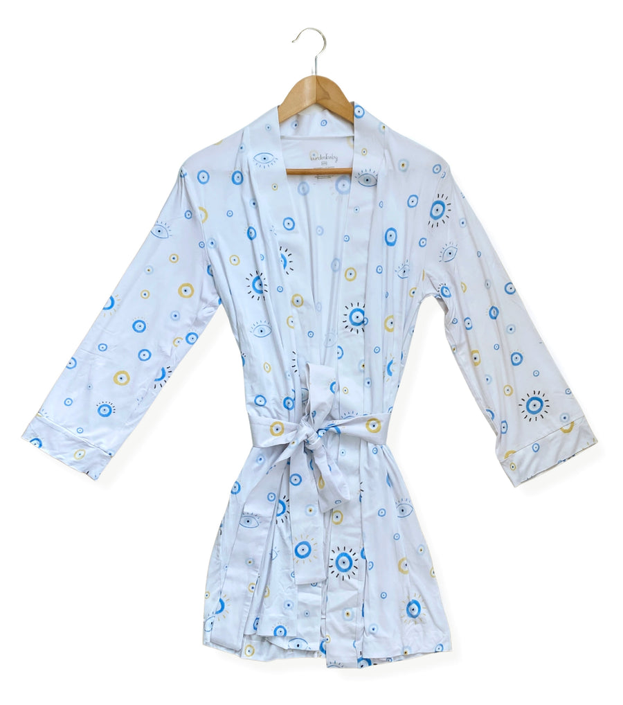 Women's Lounge Robe- Eye See You - Bundled Baby
