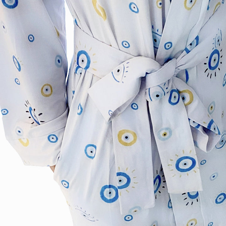 Women's Lounge Robe- Eye See You - Bundled Baby
