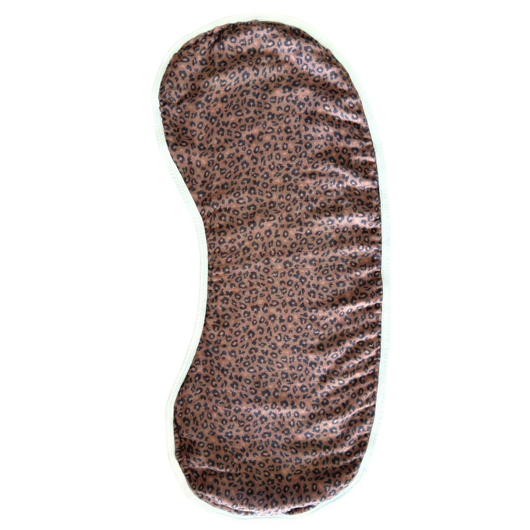 Burp Cloth Bib in Chocolate Leopard