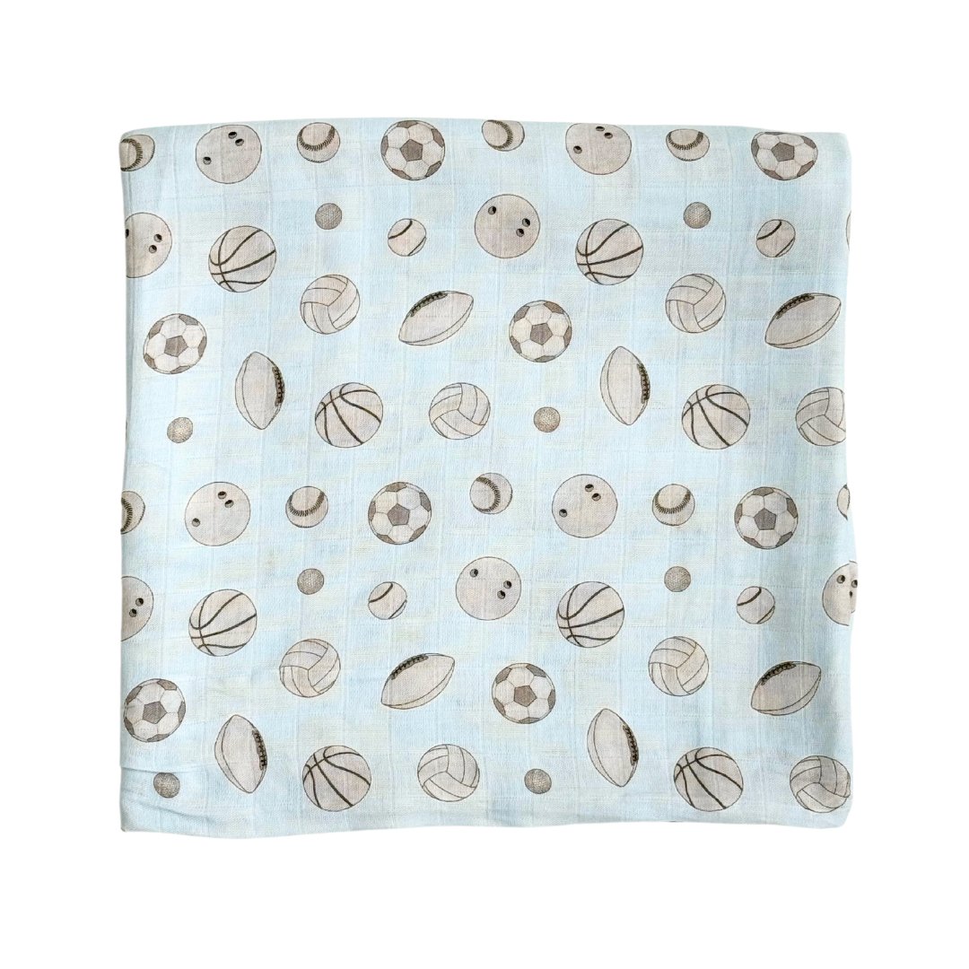 Bamboo Muslin Swaddle Blanket - Growing Love - Dear Perli