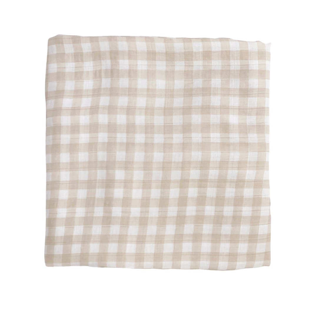 Bamboo Muslin Swaddle Blanket in Baby Ballers - Dear Perli