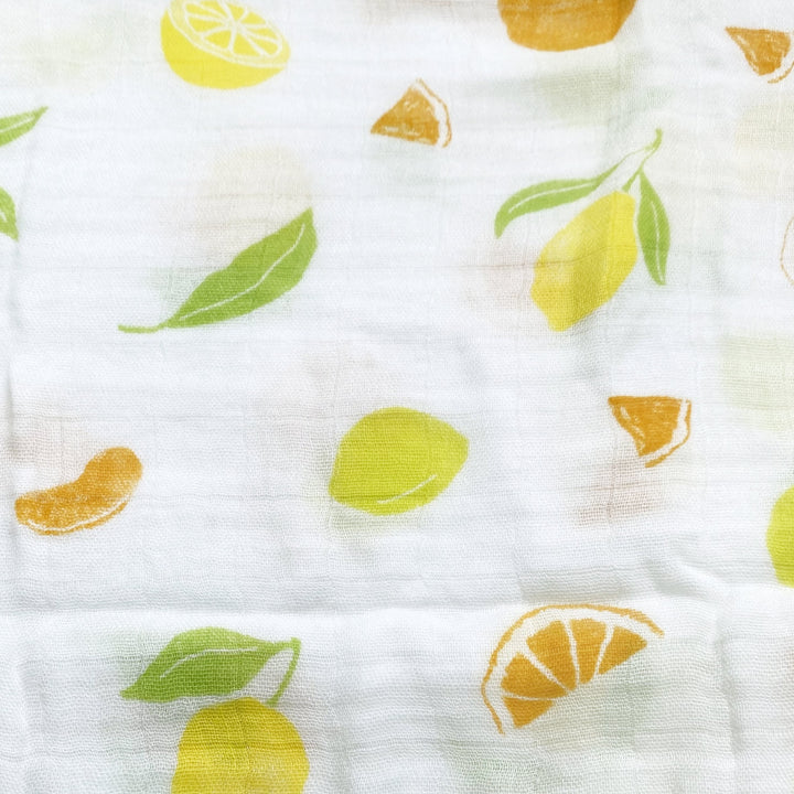 Bamboo Muslin Swaddle Blanket in Busy Bees - Dear Perli