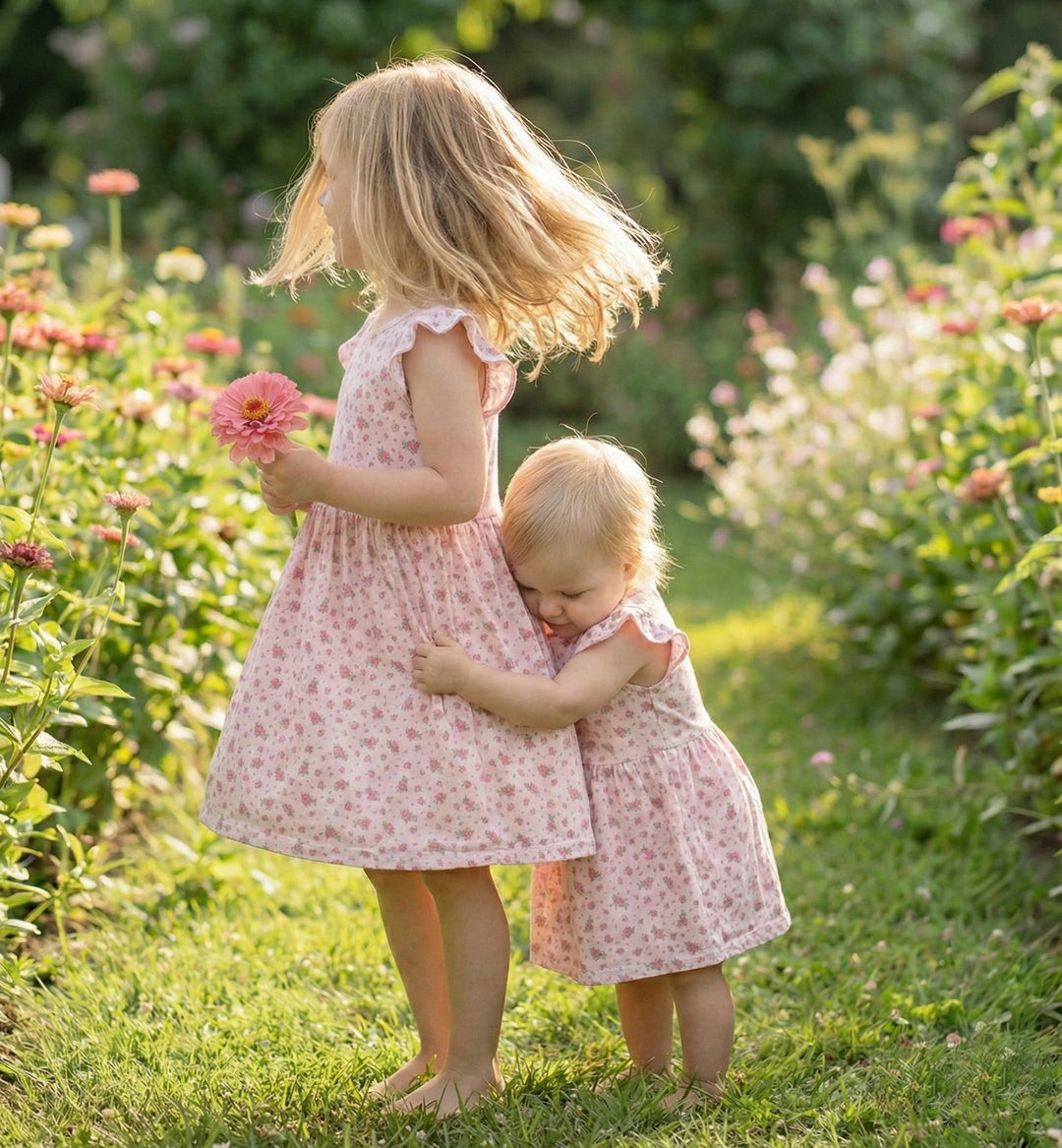 Bodysuit Dress in Rosie Posie - Dear Perli
