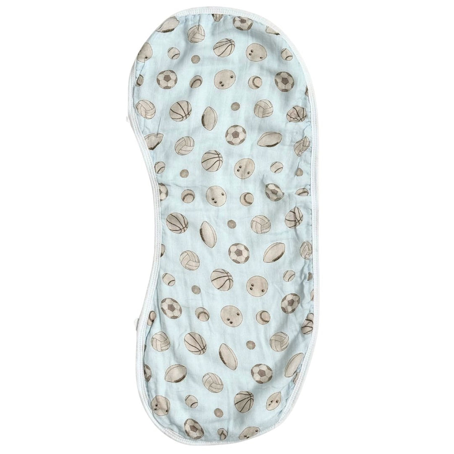 Burp Cloth Bib in Baby Ballers - Dear Perli