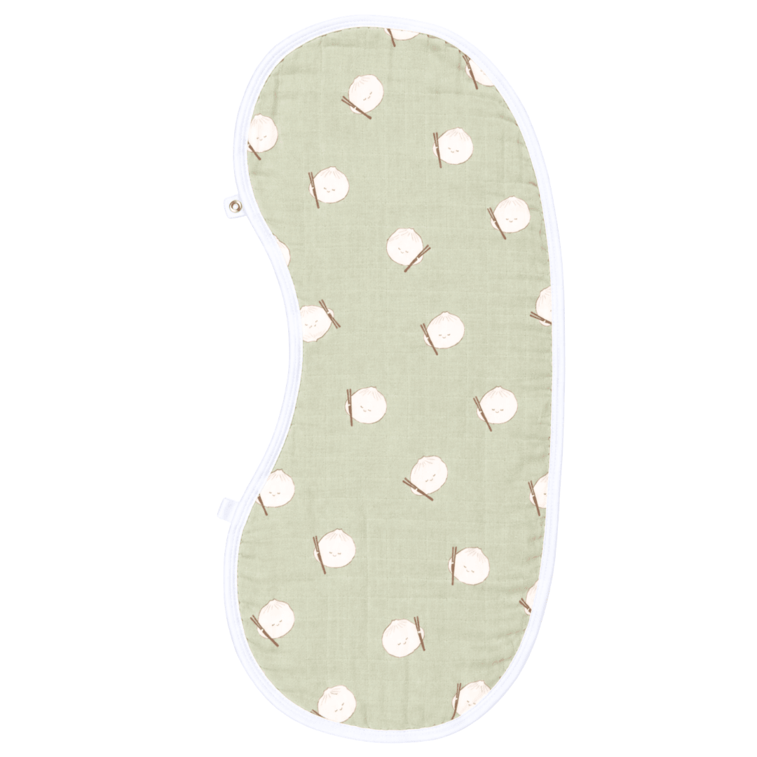 Burp Cloth Bib in Dumpling Dreams - Dear Perli
