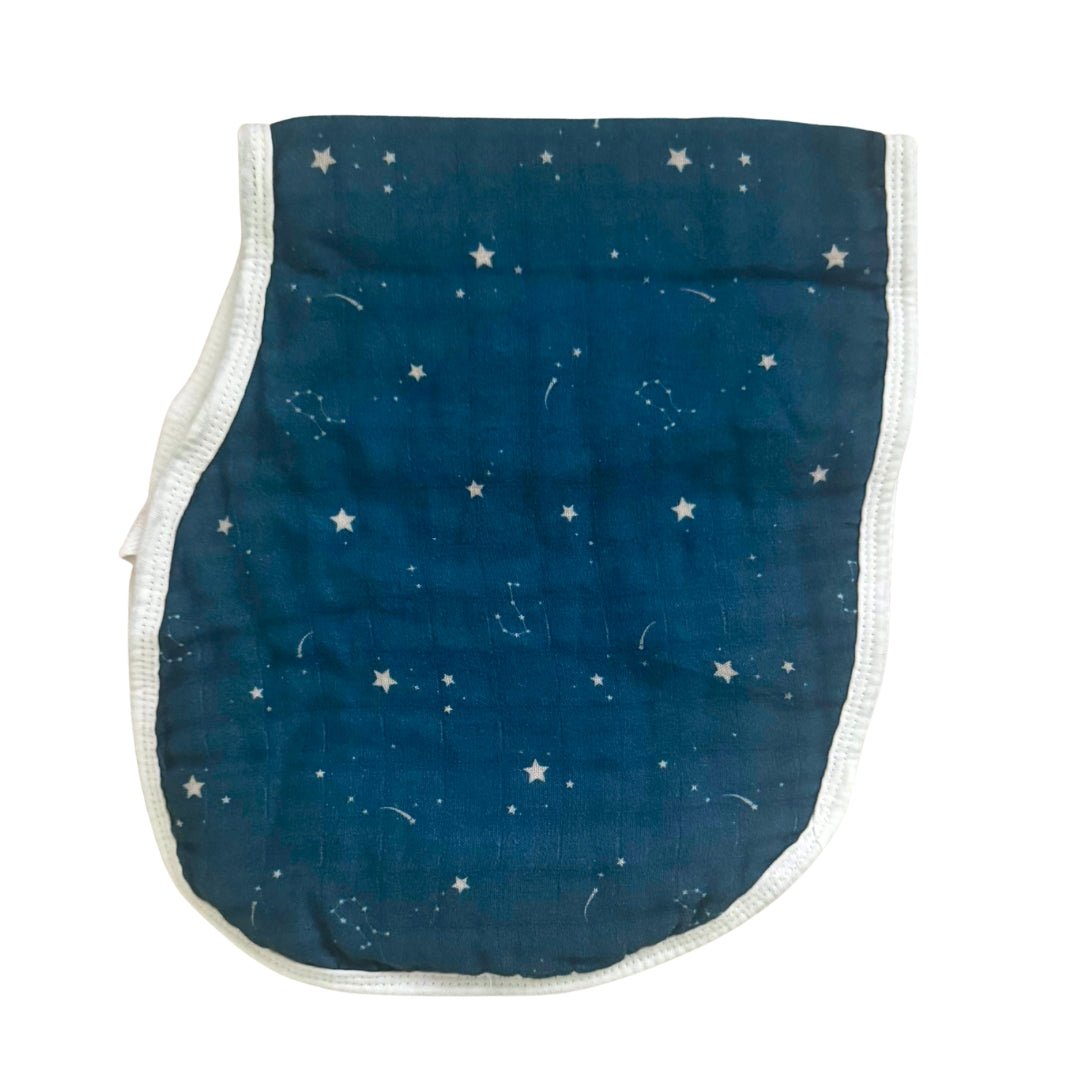 Burp Cloth Bib in Starry Night - Dear Perli