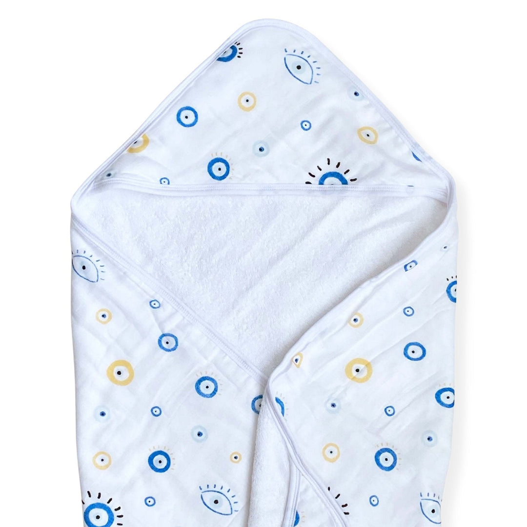 Hooded Towel in Baby Ballers - Dear Perli