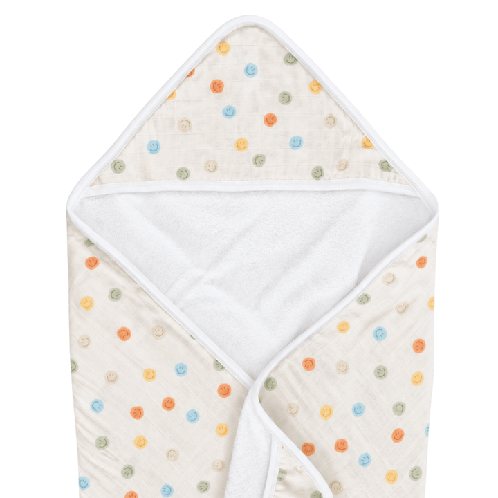Hooded Towel in Smiley Days - Dear Perli