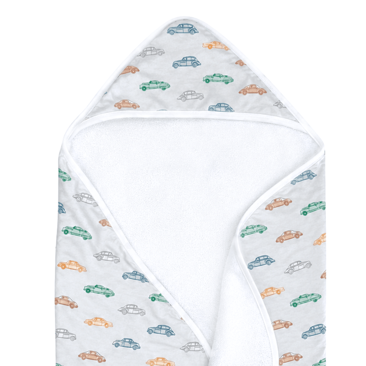Hooded Towel in Vintage Vroom - Dear Perli