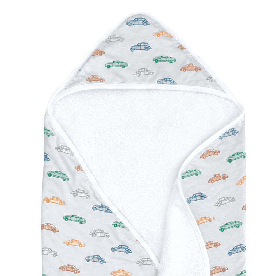 Hooded Towel in Vintage Vroom - Dear Perli