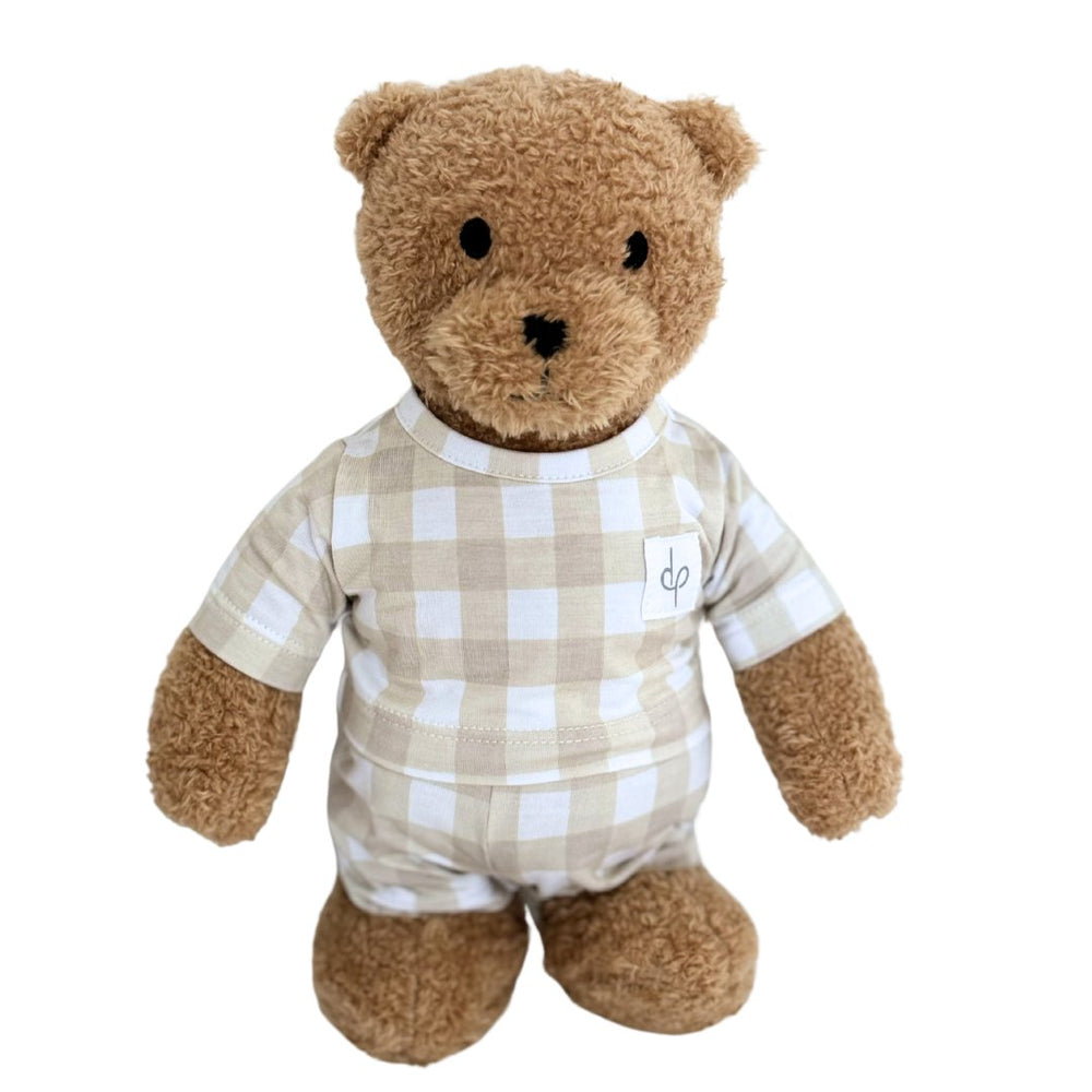 Teddy Plush Toy: Gingham - Dear Perli