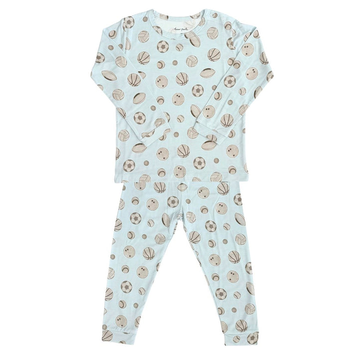 Toddler Pajama Set in Baby Ballers - Dear Perli