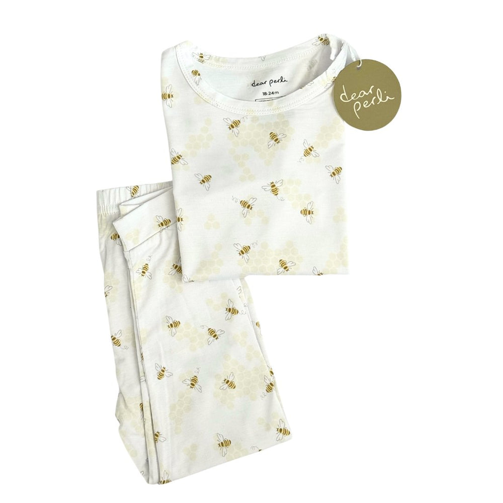 Toddler Pajama Set in Busy Bees - Dear Perli