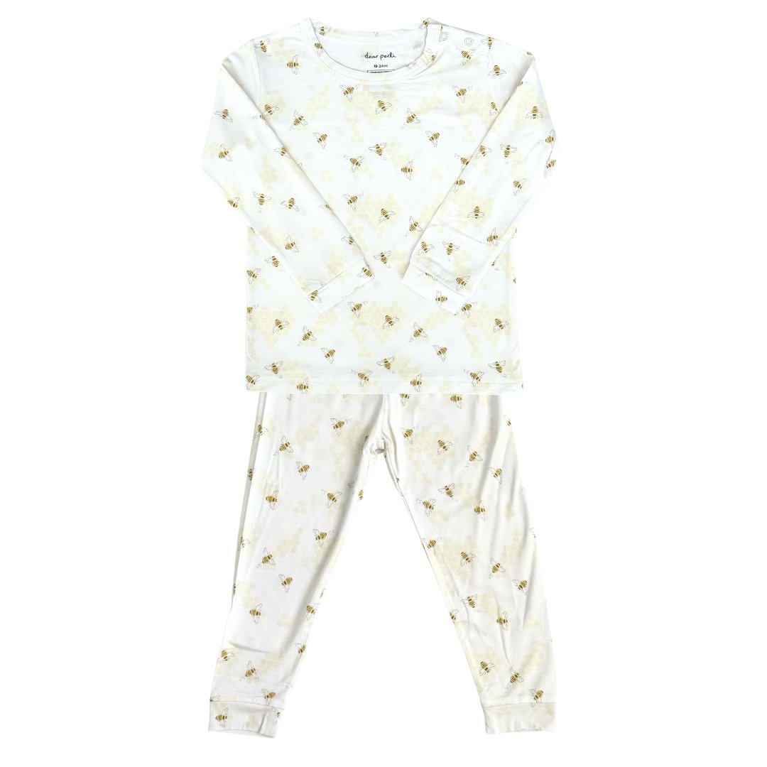 Toddler Pajama Set in Busy Bees - Dear Perli