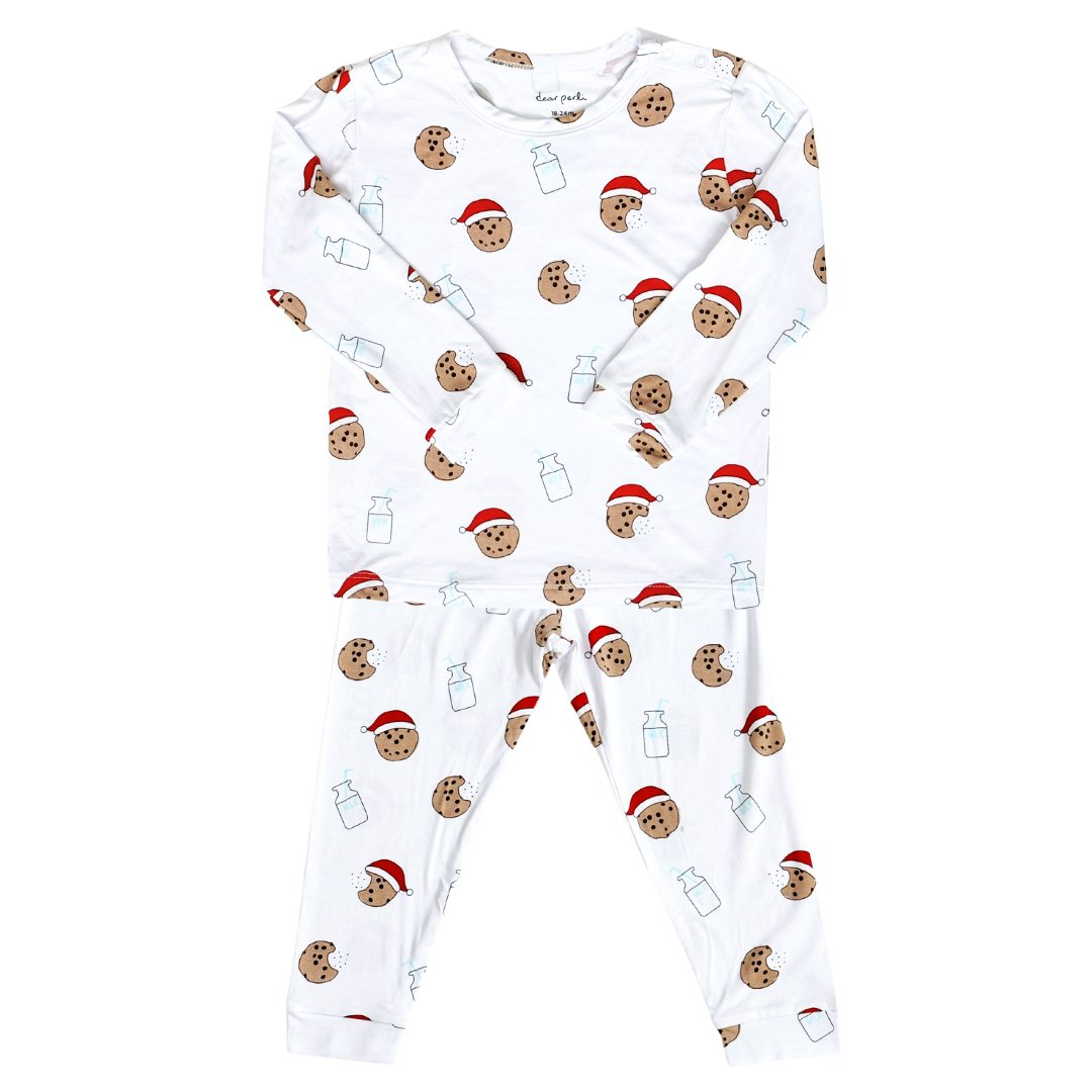 Toddler Pajama Set in Cookie Craze Christmas Edition - Dear Perli