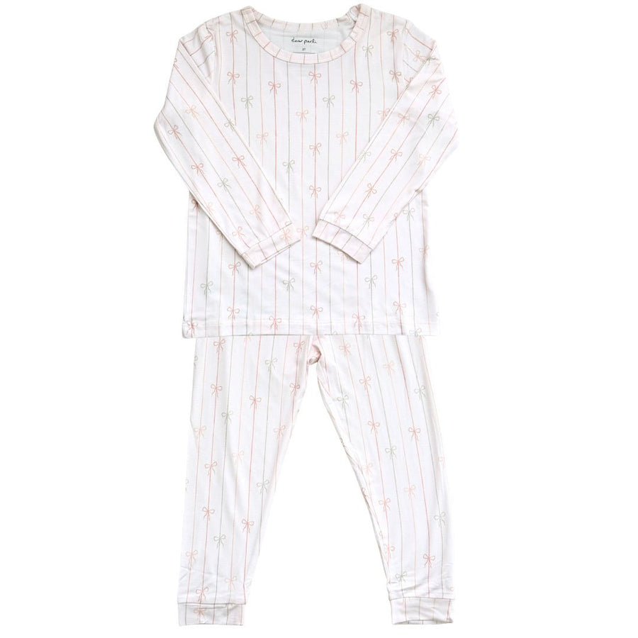 Toddler Pajama Set in Darling Bows - Dear Perli