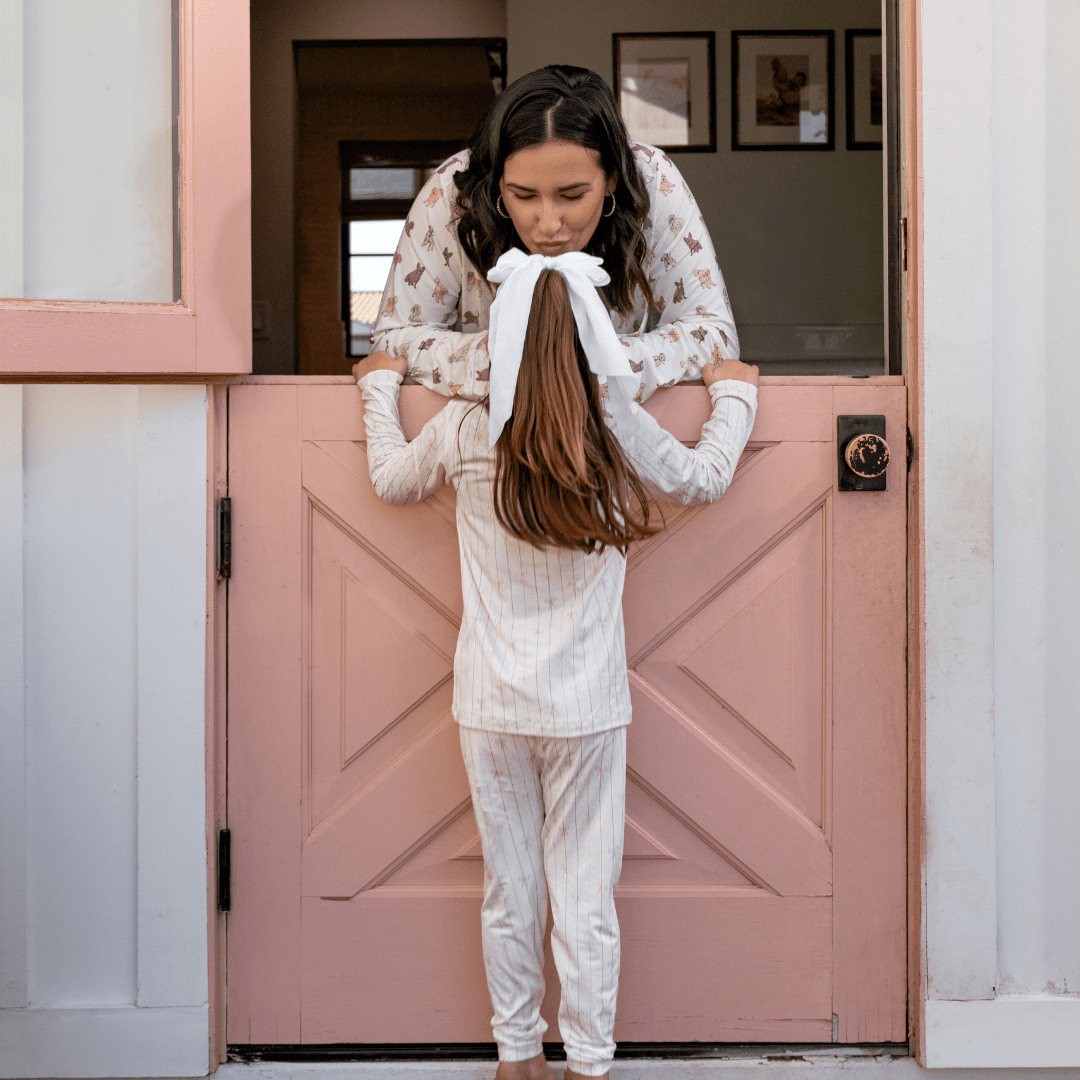 Toddler Pajama Set in Darling Bows - Dear Perli