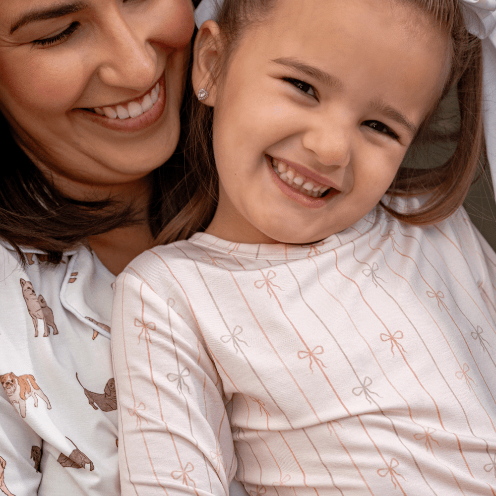 Toddler Pajama Set in Darling Bows - Dear Perli