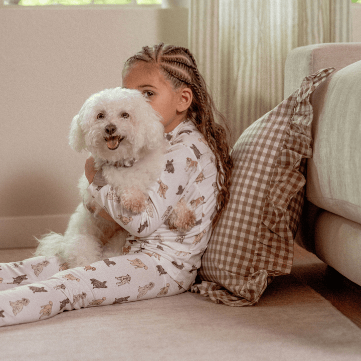 Toddler Pajama Set in Doggy Friends - Dear Perli