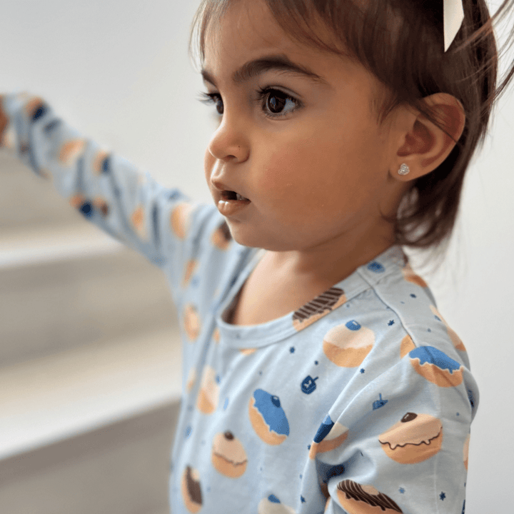 Toddler Pajama Set in Hanukkah Glaze - Dear Perli